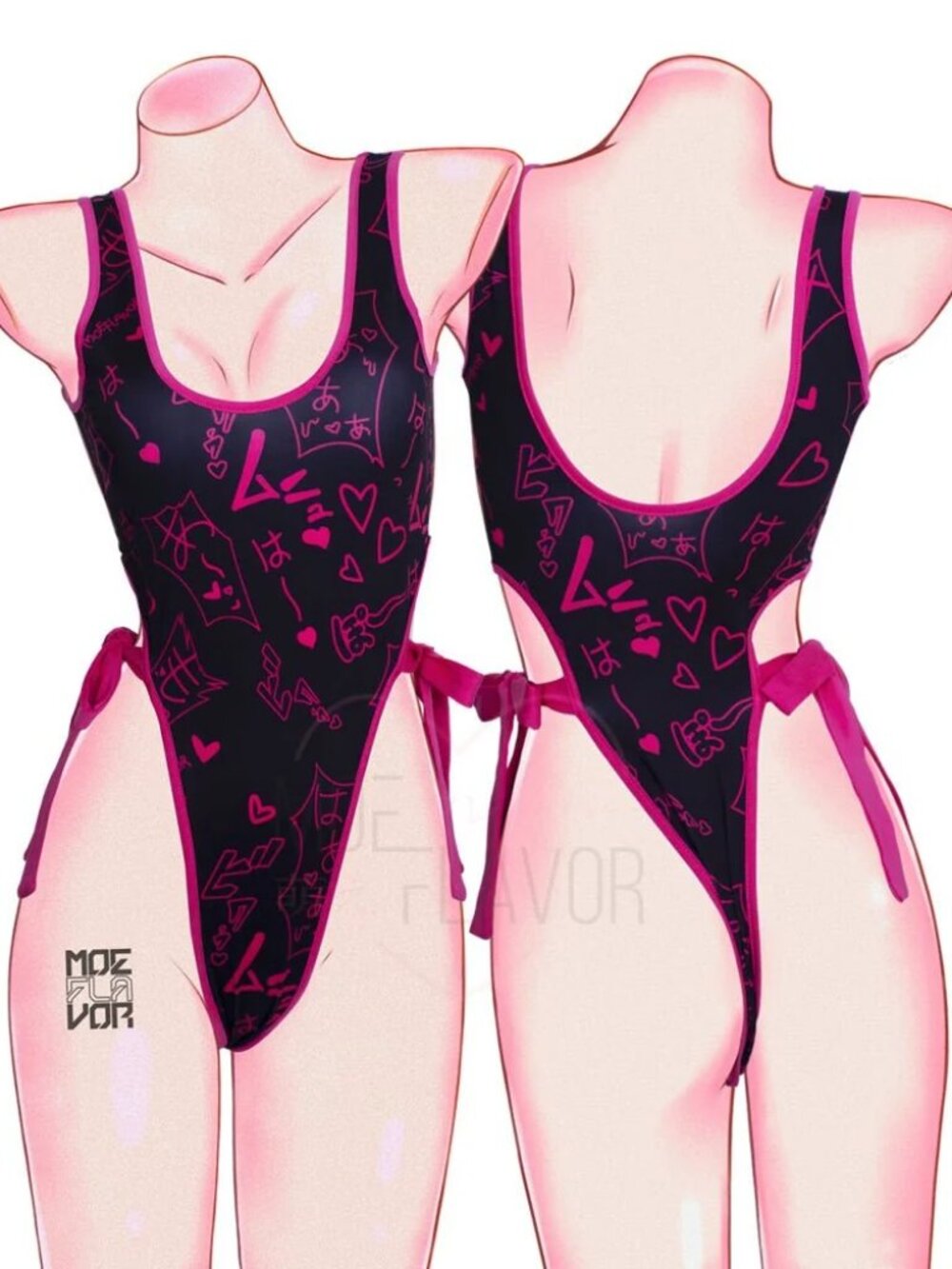 Moeflavor Manga Noises One Piece Swimsuit (NWOT) • Size: S/M